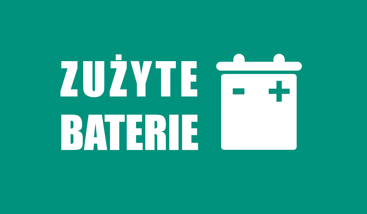 Informacja o pojemnikach na zużyte baterie