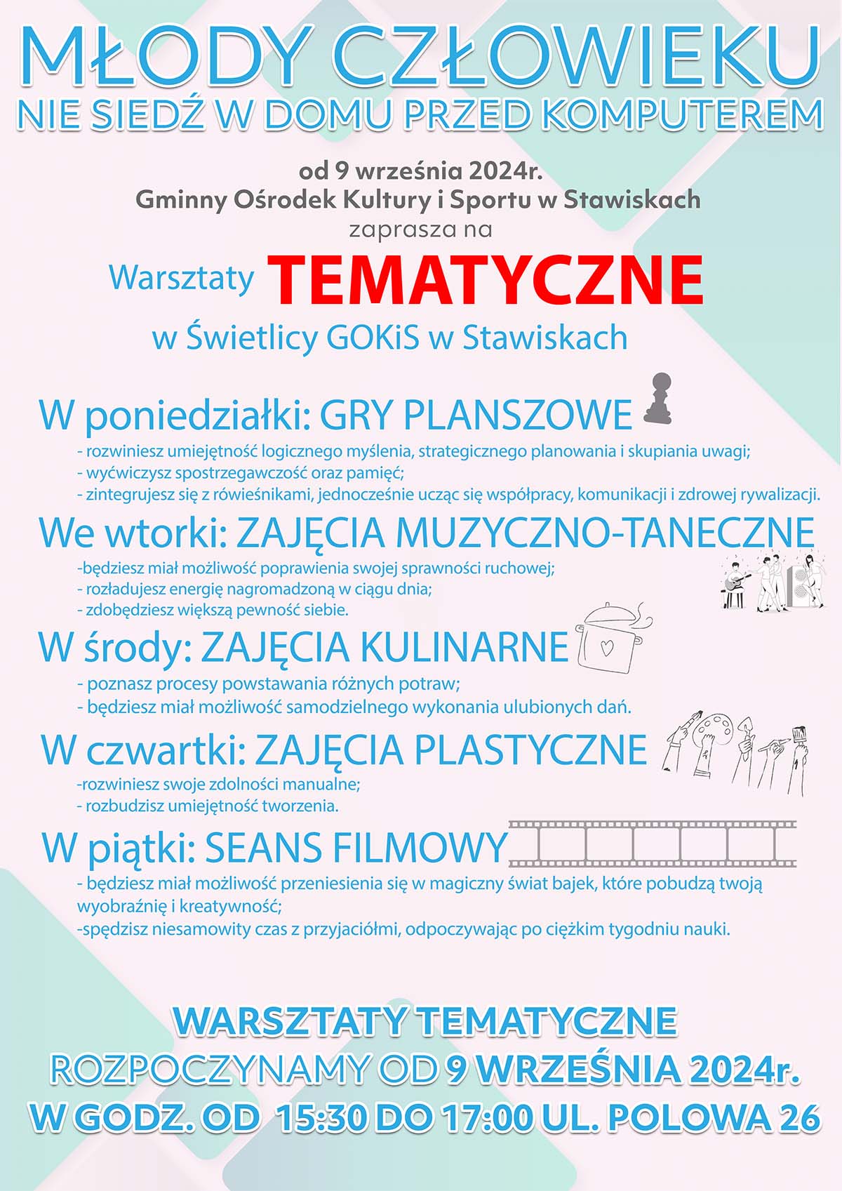 Warszaty tematyczne ponownie w Świetlicy GOKiS