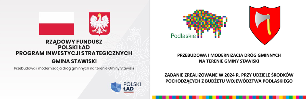 Przebudowa i modernizacja dróg gminnych na terenie gminy Stawiski