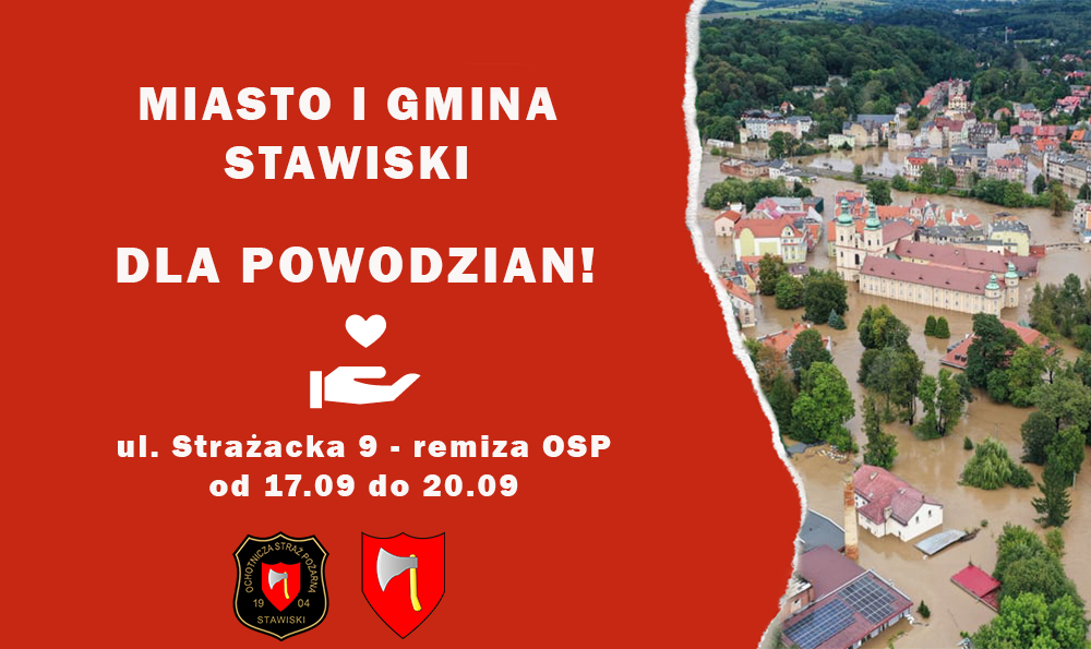 Miasto i gmina Stawiski dla powodzian - wystartowała zbiórka darów