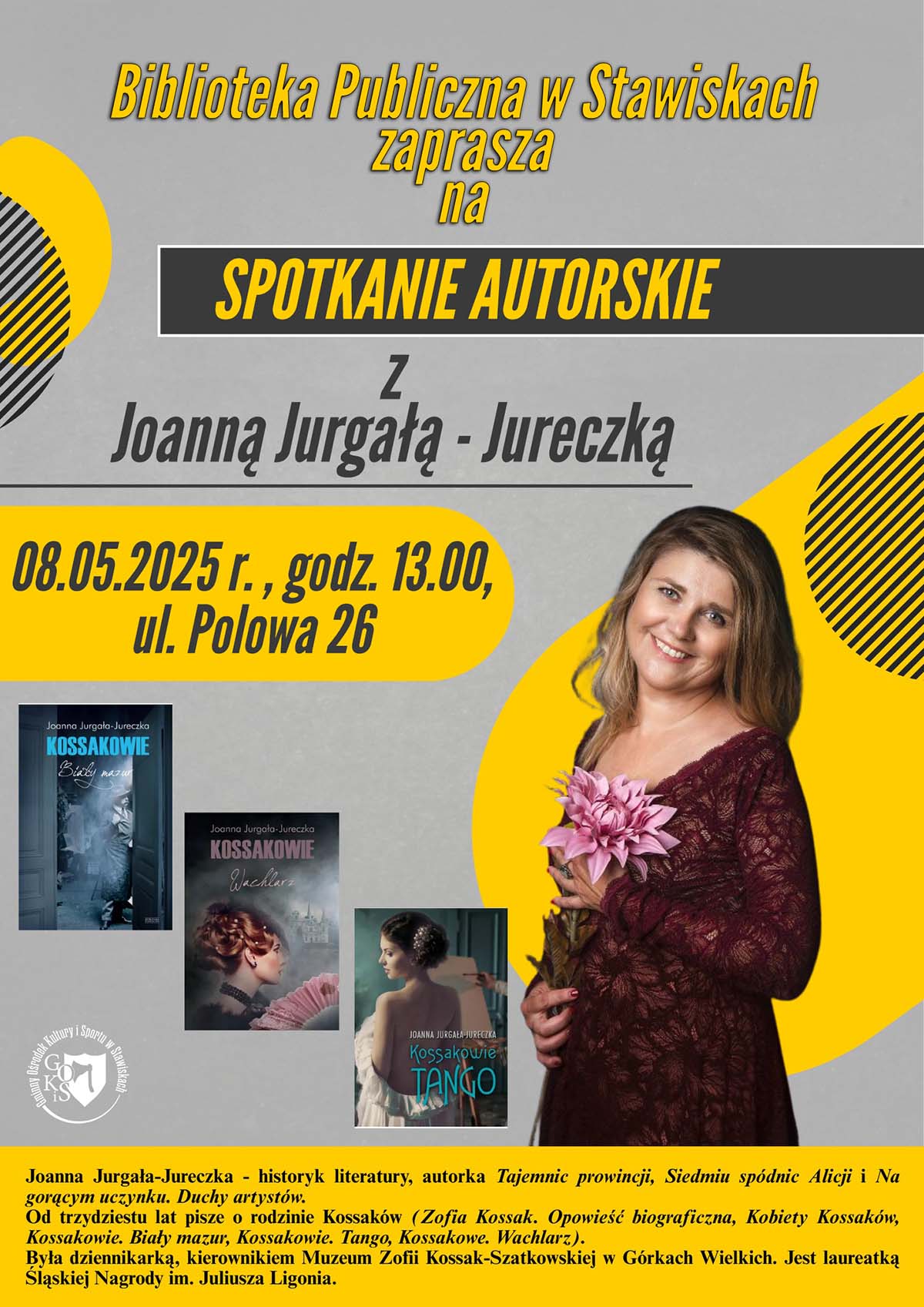 Zapraszamy na spotkanie z autorką książek o rodzinie Kossaków
